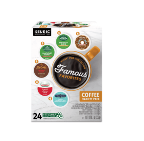 Keurig, Famous Favorites Variety Pack Medium Roast K-Cup Coffee Pods, 24 Count