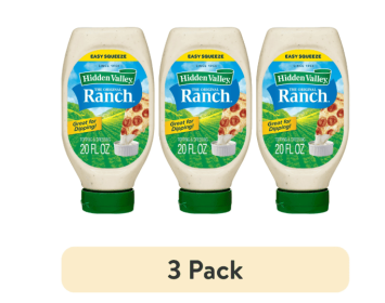 (3 pack) Hidden Valley Gluten Free Original Ranch Dipping Sauce Salad Dressing and Topping, 20 fl oz