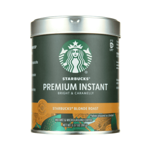 Starbucks Premium Instant Coffee, Blonde Roast, 100% Arabica Beans, 3.17 oz