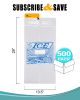Pack of 500 Printed Metallocene Ice Bags 20 lb
