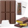12 Cavities Chocolate Bar Mold Deep with Bags Scraper