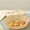 25/50pcs Air Fryer Disposable Paper Liner Non-stick Round Baking Steamer Paper Mats Home Kitchen Airfryer Food Basket Liner Mat